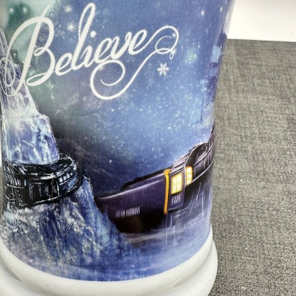 Polar Express Christmas Train Engine Mug Cup Believe 3D Warner Brothers 14 Oz - Picture 10 of 10